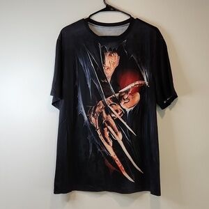 Freddy Krueger Full Graphic Print T Shirt Men's Sz XL Horror Unbranded NEW NWOT
